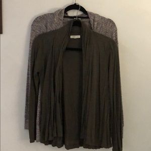 Dark Green Aéropostale and Purple AEO cardigans